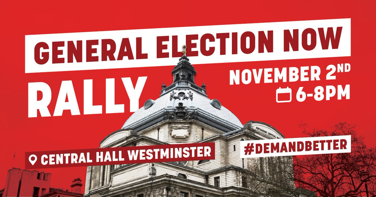 Join the rally next Wednesday in Westminster. Demand better. Demand a general election.