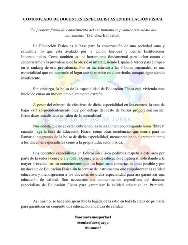 Después de estas últimas semanas y estas últimas convocatorias, desde este grupo queremos compartir estas reflexiones ⤵️