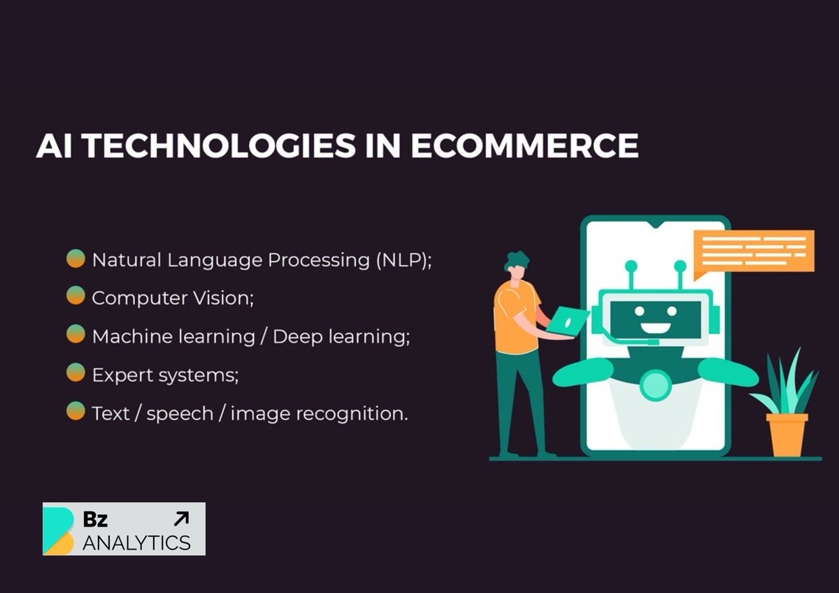 Bzanalytics_AI's tweet photo. Artificial Intelligence in Ecommerce is playing a leading role in driving innovative business strategies and customer experiences. 

visit website: https://t.co/nxe7pw7Q7f

#ecommerce #ai #business #help #data #machinelearning  #onlineshopping #artificialintelligence #bzanalytics https://t.co/a5FzqfTCIs
