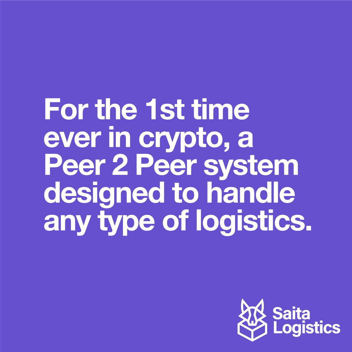 AltGemHunt's tweet photo. 👀 Coming Soon

#SaitaLogistics

🥇1st ever #crypto P2P system designed to handle all types of #logistics. 

Using AI to determine the most convenient shipment option &amp; takes care of the process between sender &amp; recipient. 

📢 #Saitama, #USDT and @Epayme_uae will be accepted. https://t.co/G3QNeN3GdK