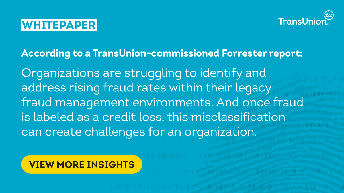 #Fraudsters are well versed in creating synthetic identities, resulting in #fraud being misclassified as bad debt and going undetected at Canadian financial organizations. Download our white paper to learn more: transu.co/6013MlFfJ #FraudDetection #SyntheticFraud