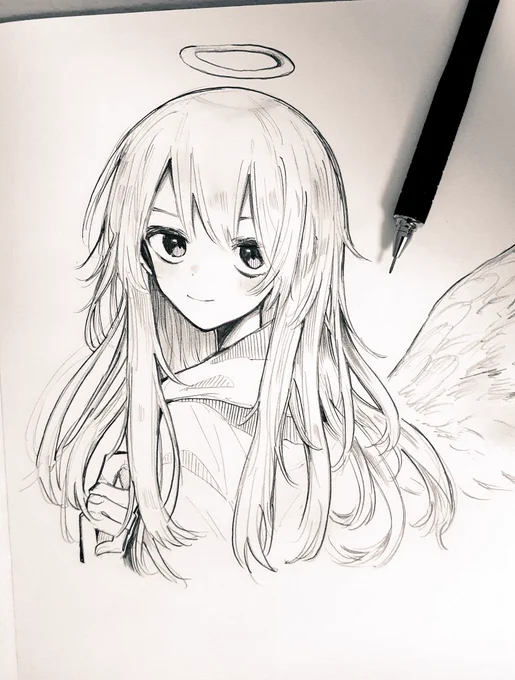 なんか急に凄そうな絵が描けたので見てください、 #イラスト 