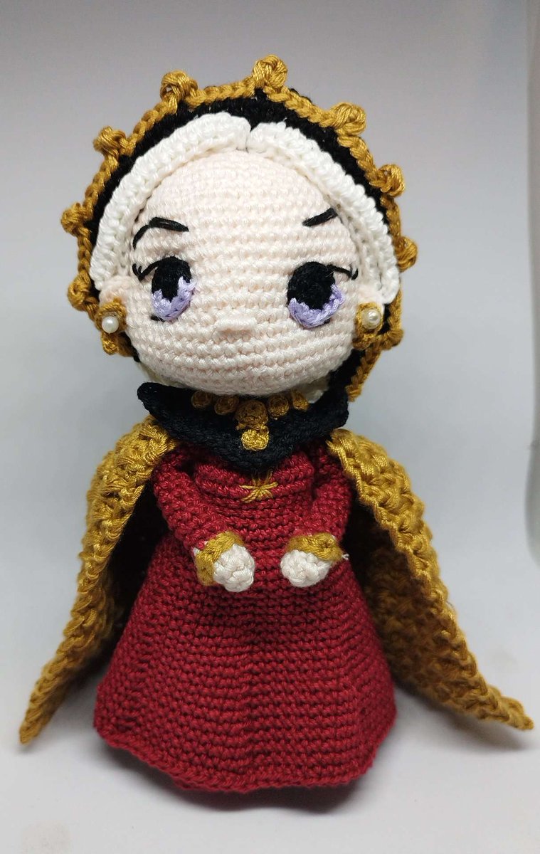 LatigoRapperMe's tweet photo. Queen Rhaenyra Targaryen, the legitimate ruler of the seven kingdoms! Amigurumi crochet doll created by my wife, Cory Rusiana #HOTD #TeamBlack #HouseoftheDragon #Targaryen #GOT #GameOfThrones #Amigurumi #Crochet #Doll #RhaenyraTargaryen #GRRM https://t.co/t379ZaE2sT