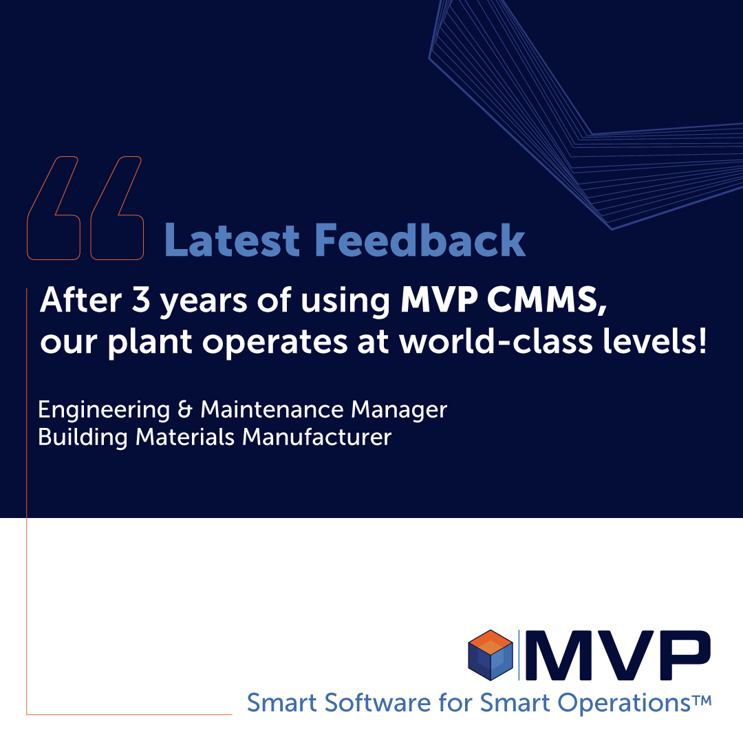 winreliability's tweet photo. We love hearing how #MVPCMMS has helped lead companies to maintenance success! https://t.co/twqg9VSSTJ