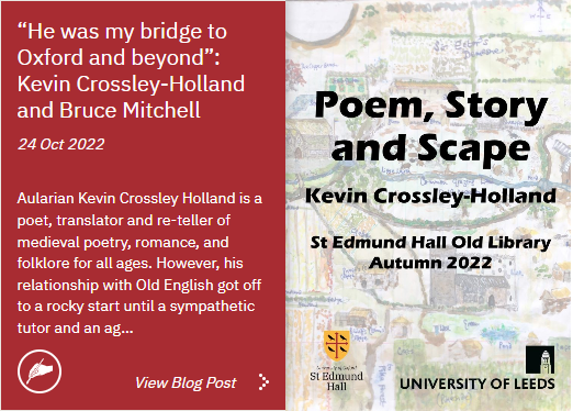 StEdmundHall's tweet photo. Read our latest blog post on Kevin Crossley-Holland at: https://t.co/EqitAWQvC4
#KevinCrossleyHolland #StEdmunds #BruceMitchell #AngloSaxonPoetry
#BattleOfMaldon #ThomasHearne #Beowulf https://t.co/nO1NU8ugDg