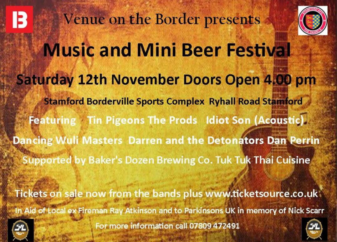 𝑴𝒖𝒔𝒊𝒄 &amp; 𝑩𝒆𝒆𝒓 𝑭𝒆𝒔𝒕𝒊𝒗𝒂𝒍

An eclectic afternoon of music &amp; fun from local bands and performers, with a mini beer festival for good measure

Tickets are on sale now, either at the bar during home match days or by clicking on the following:

ticketsource.co.uk/concert-at-the…