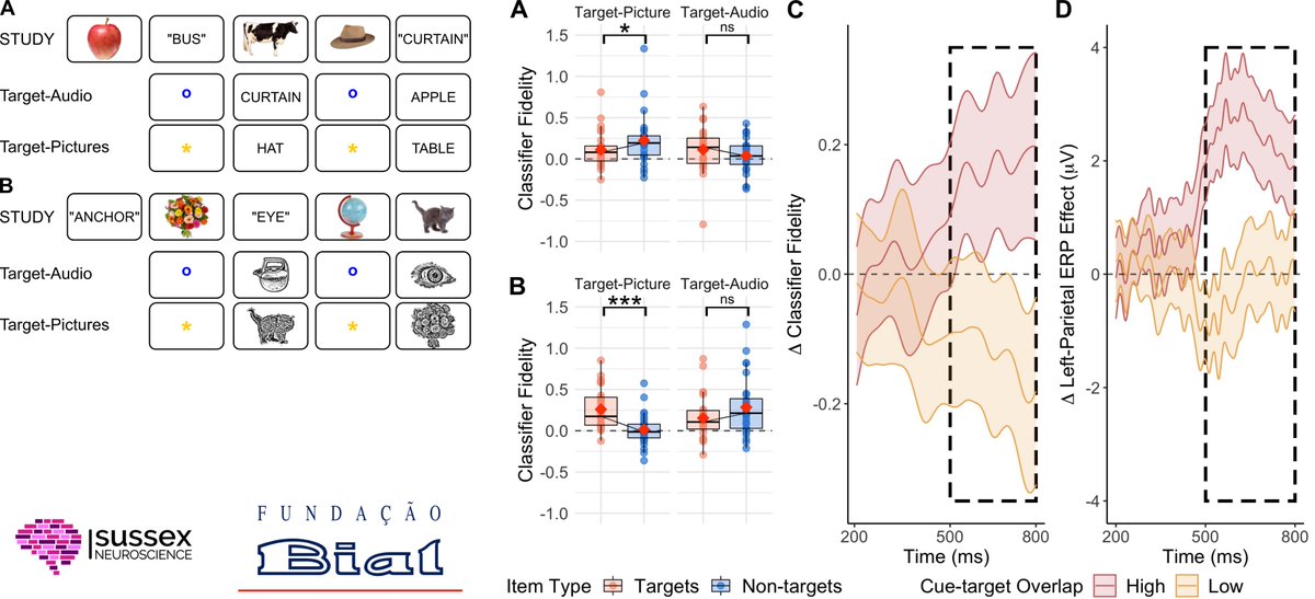 🚨New preprint🚨. How do people select relevant memories out of a large store of events? We measured 🧠 #EEG neural reinstatement during recollection to test how selective retrieval is achieved. Here’s more…🧵1/9
biorxiv.org/cgi/content/sh…
w <a href="/alexa_morcom/">Alexa Morcom @alexamorcom.bsky.social</a> and @MattP_NeuroPsyc