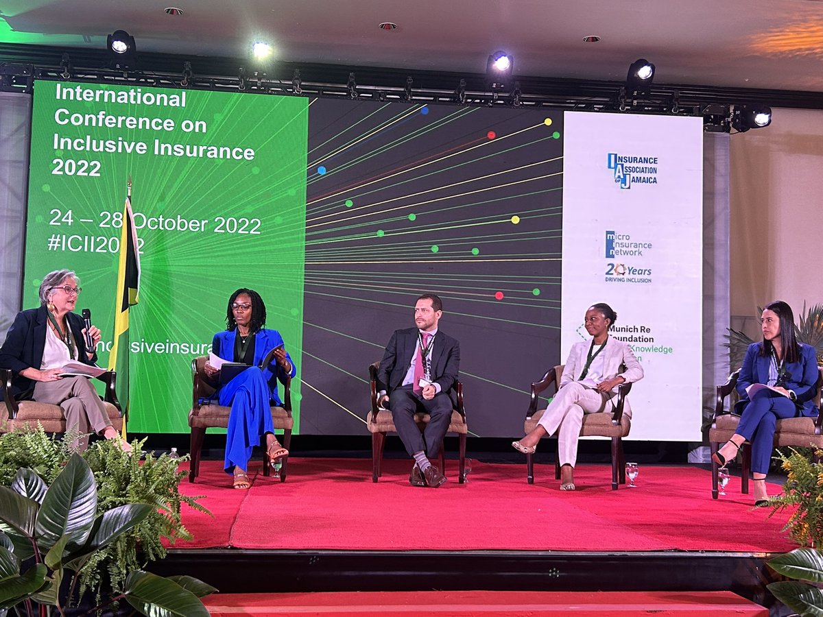 NetworkFlash's tweet photo. Katharine Pulvermacher: It’s on all of us. It’s time to make #insurance front-of-mind in national entities; it’s important to get perspectives from other value chains & demonstrate tangible evidence through case studies. #CloseTheProtectionGap @IntMicroinsConf #ICII2022 https://t.co/m5DbHGl4hR