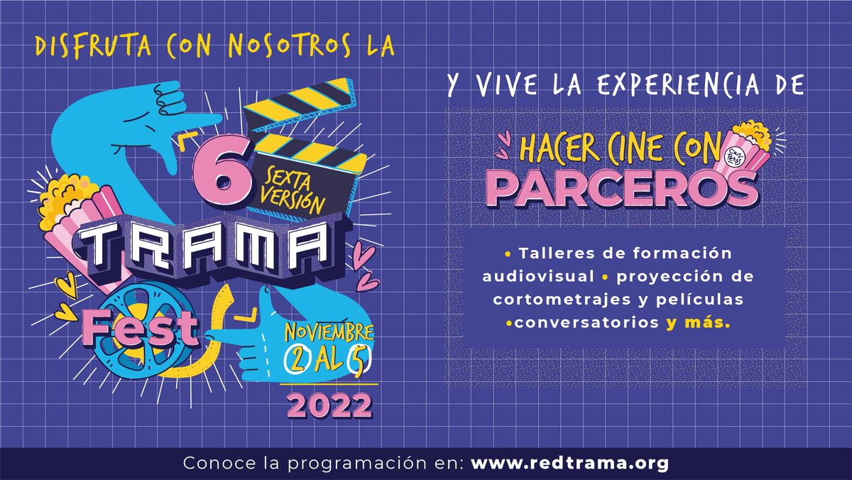 Consulta aquí la programación completa del #TramaFest 👉 redtrama.org/trama-fest-202…

📲 Además, súmate a nuestro grupo de #WhatsApp para que recibas la programación diaria: chat.whatsapp.com/CtFmOku7yH45tP…