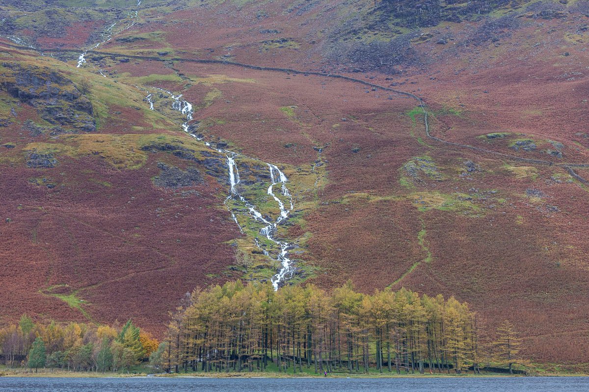 Becks in spate on a blustery day by Buttermere this morning #LakeDistrict