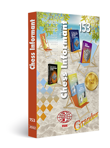 NewInChess's tweet photo. new: Chess Informant 153 - https://t.co/tz3DMllyhd #books #chessbooks #chess #chessinformant #informator https://t.co/scDdbwxmw2