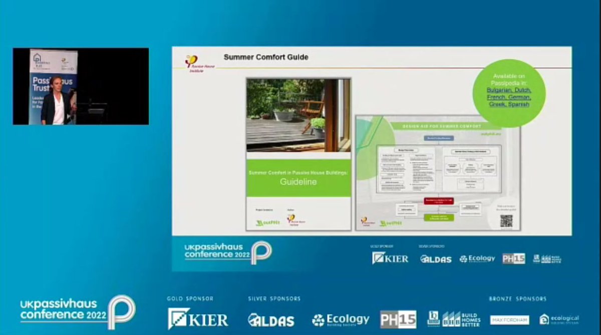PassivhausTrust's tweet photo. Great round-up of Passivhaus approaches to minimising #overheating risks and maximising #summercomfort at #UKPHC22 conference technical session.
Find out more 👇
https://t.co/5jRlBd5jQY
@SarahASLewis @the_iPHA https://t.co/b9W08yEZjc