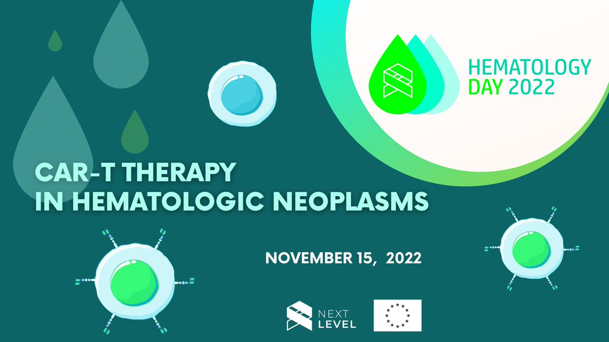 Hematology Day 2022 on topic CAR-T therapy in hematologic neoplasms will take place on 15.11.2022. Participation: onsite and online, tiny.pl/w9lrh
#hematology #EU_H2020 #EUproject #oncology #leukemia #lymphoma #Medicalsciences #patients #cancer