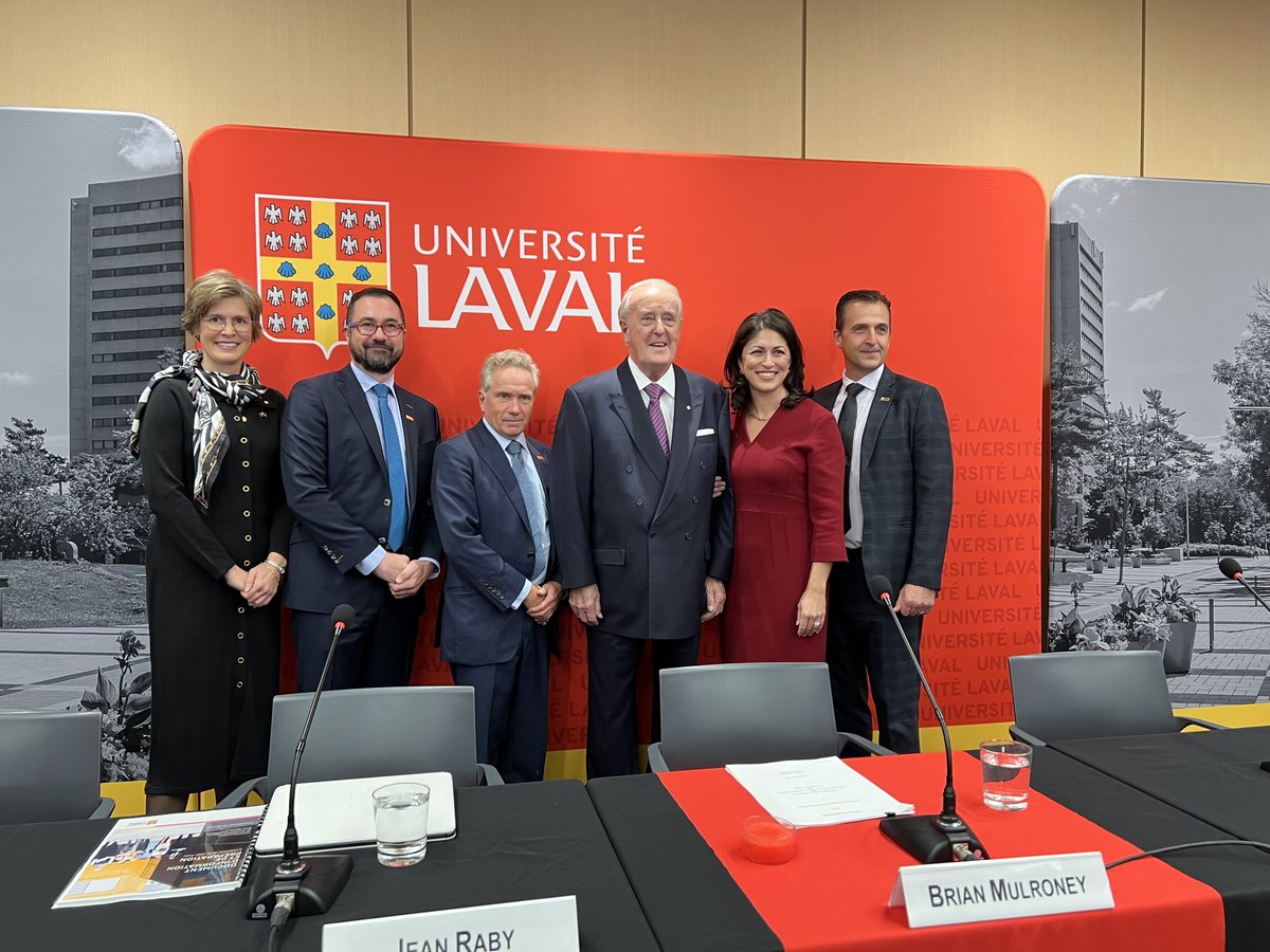 L’Université Laval et @LaFondationUL lancent officiellement la Campagne majeure du Carrefour international Brian-Mulroney, dont l’objectif est de recueillir 80 millions de dollars @ESEIulaval. En direct: bit.ly/3NUiazU