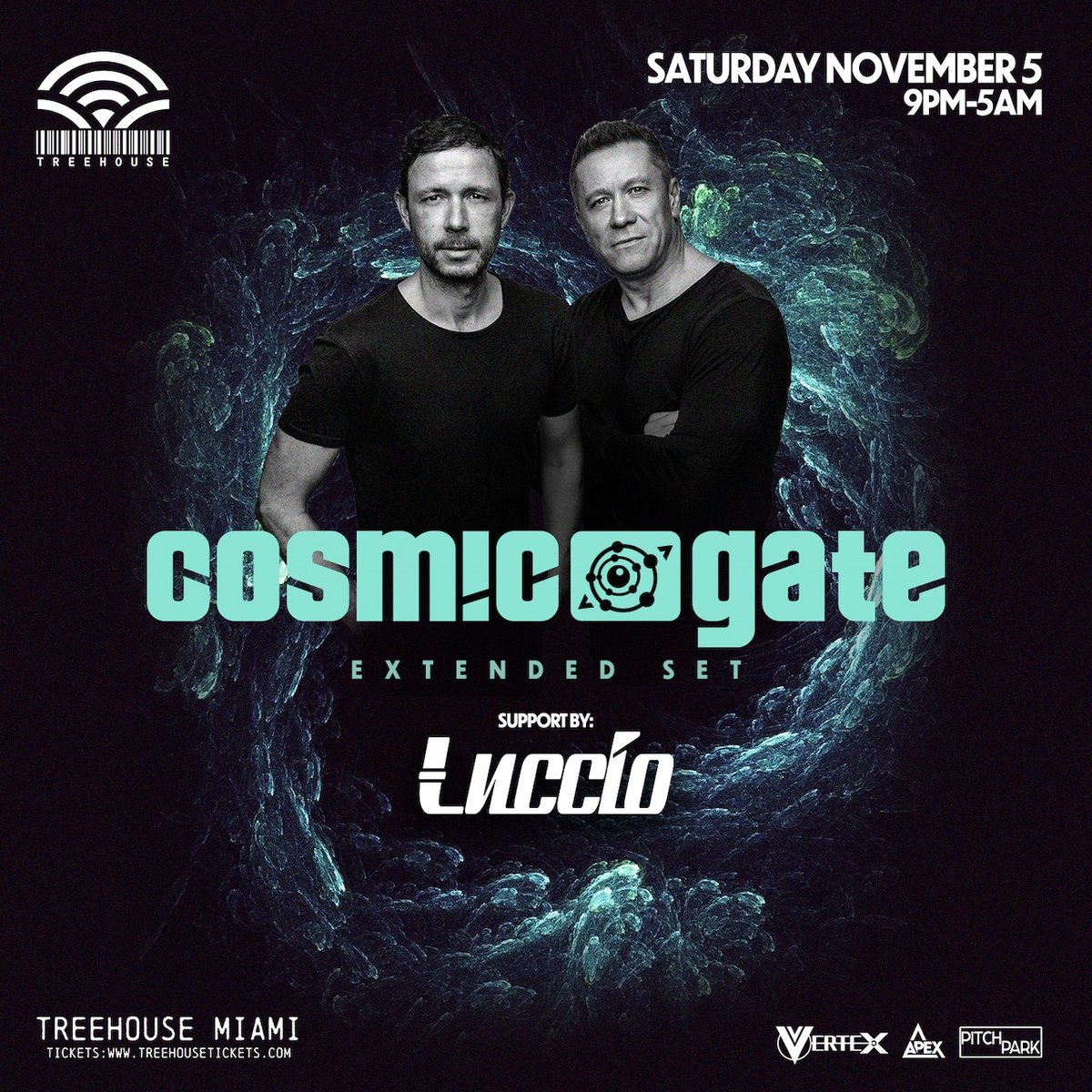 NEXT STOP ✈️ #MIAMI 😎 See you at @treehousemiami on Saturday, November 05! Tickets eventbrite.com/e/cosmic-gate-…