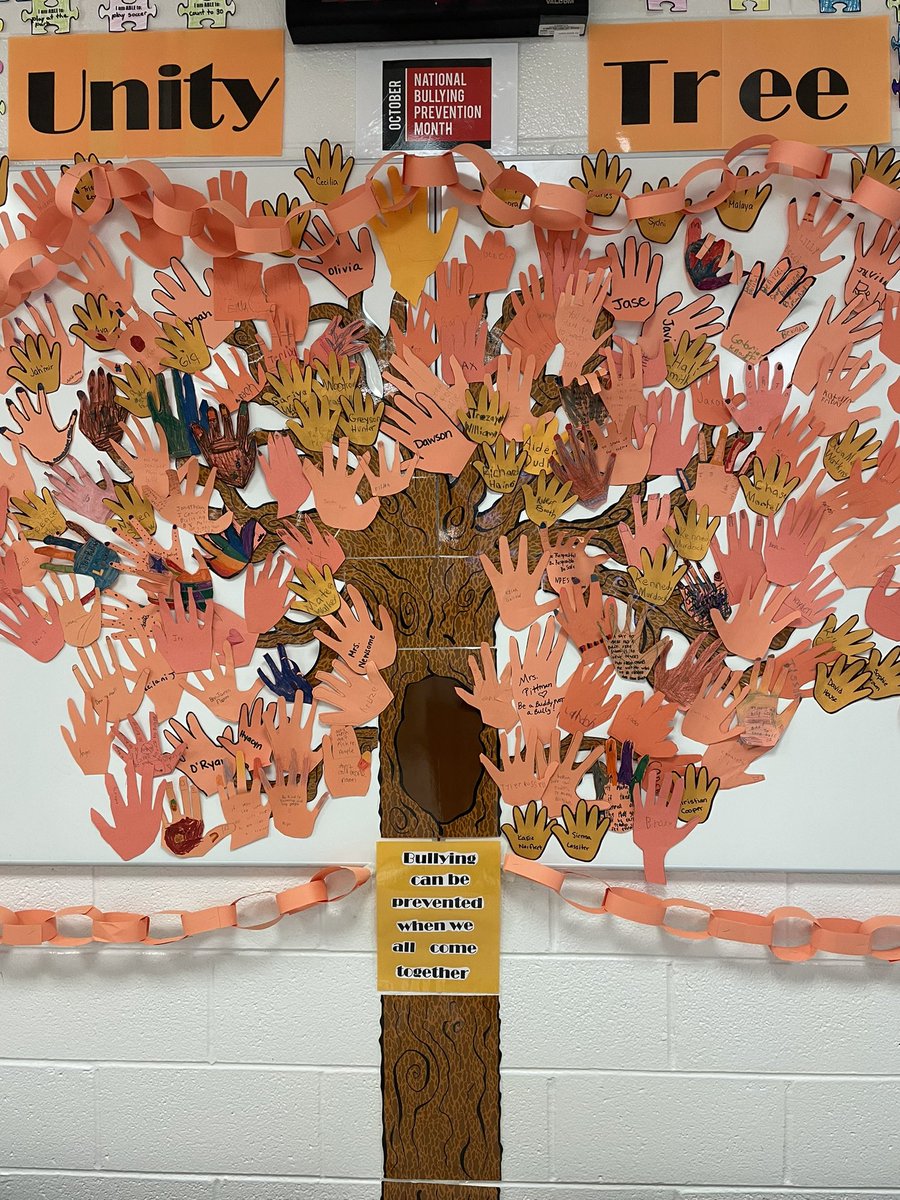 RobertCasteen's tweet photo. The display in the lobby at NPES celebrating Disability Awareness Month  and Bullying Prevention Month #BuildingtheBestSPS @SPS_SpecialEd @BereCreek https://t.co/Dm4IK76Atq