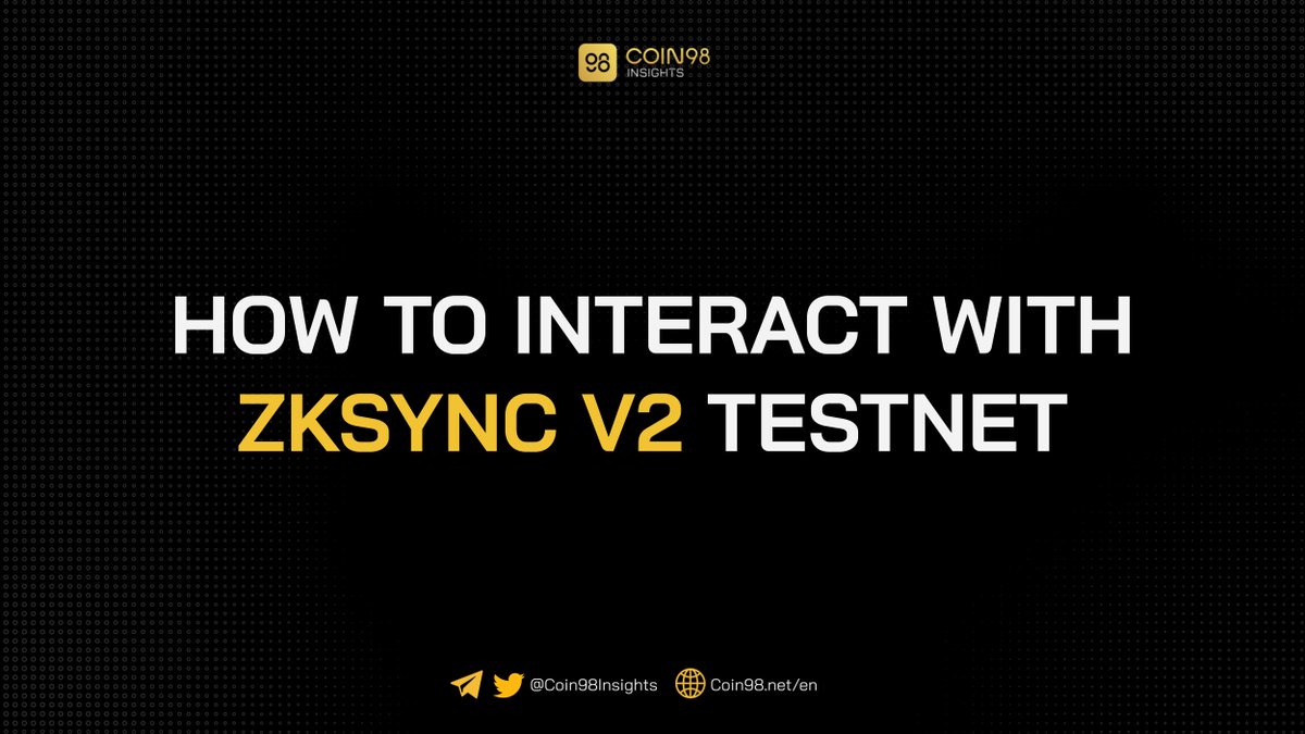 One of the most potential projects for airdrops is zkSync $ZKS. So, how should we test them?

Read on zkSync V2 airdrop guide as thread below.