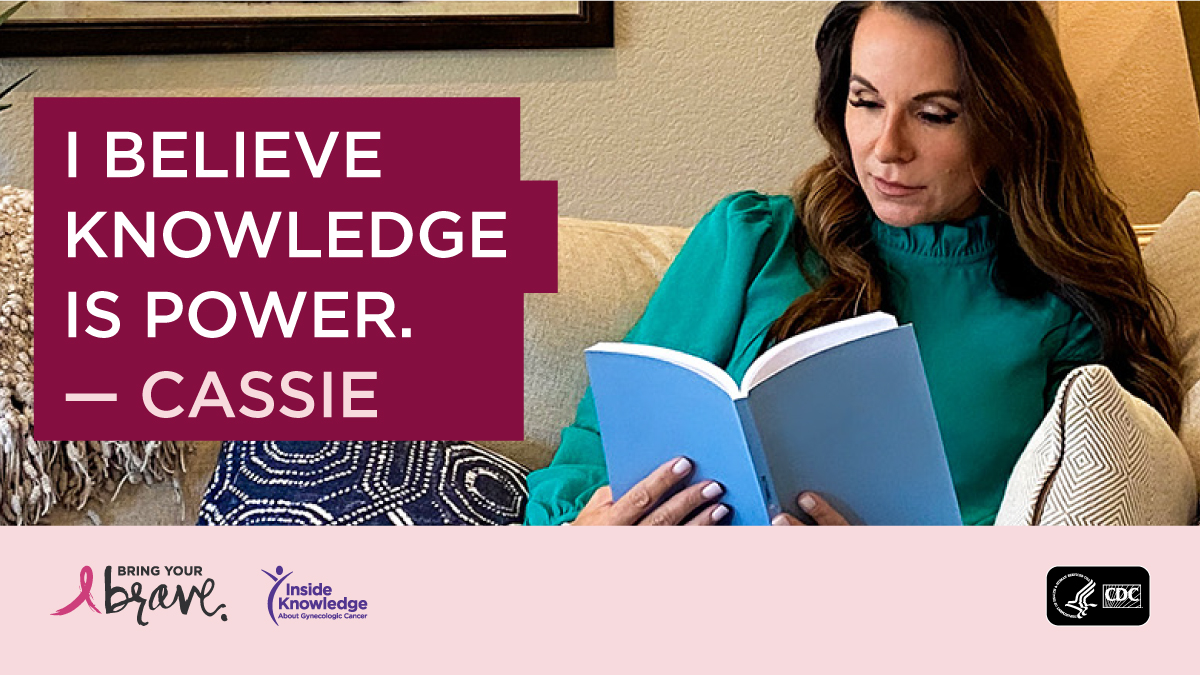 CDC_Cancer's tweet photo. After testing positive for a BRCA gene mutation, Cassie decided to have preventive surgeries to lower her risk for breast and ovarian #cancer. This choice has helped her live her happiest and healthiest life. Read her story. https://t.co/pqDroirfRP
#HBOCWeek #NationalPrevivorDay https://t.co/m7WnwRUb5l