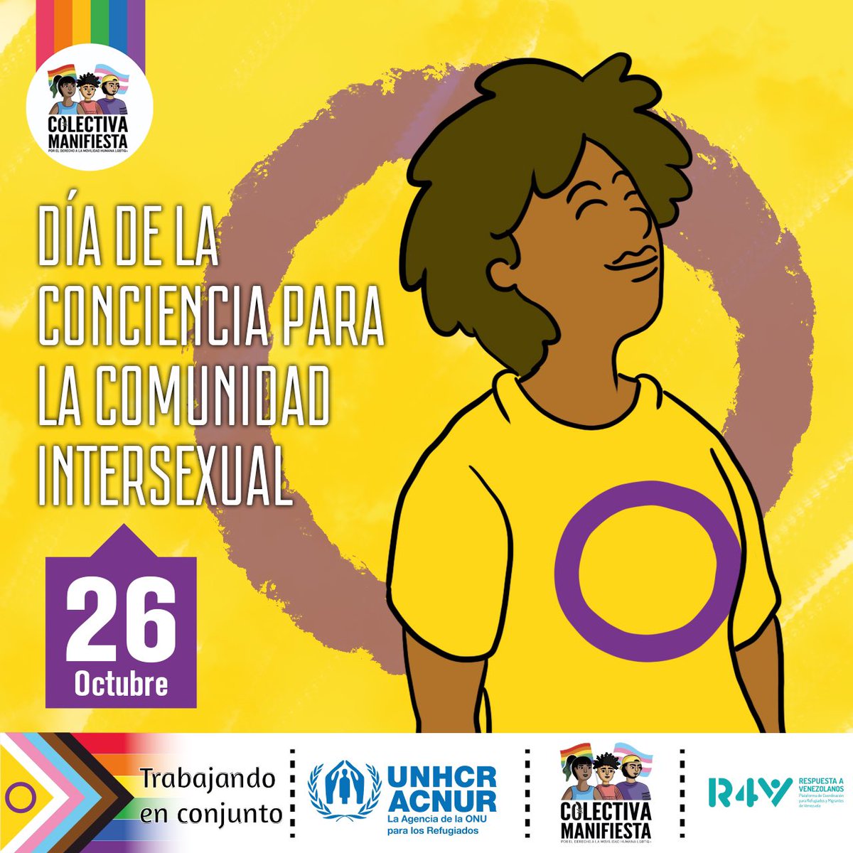 Gracias al apoyo de @ACNURSuramerica , trabajamos a diario a nivel nacional por visibilizar y atender a refugiades y migrantes de la diversidad y disidencias sexuales!!! Por la integración de todes.