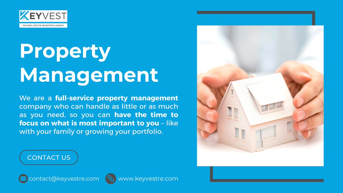 keyvestre's tweet photo. We are a full-service property management company who can handle as little or as much as you need, so you can have the time to focus on what is most important to you β like with your family or growing your portfolio.
#keyvest #realestateinvestor #realestateinvestoragency https://t.co/YCZUtPqo9S
