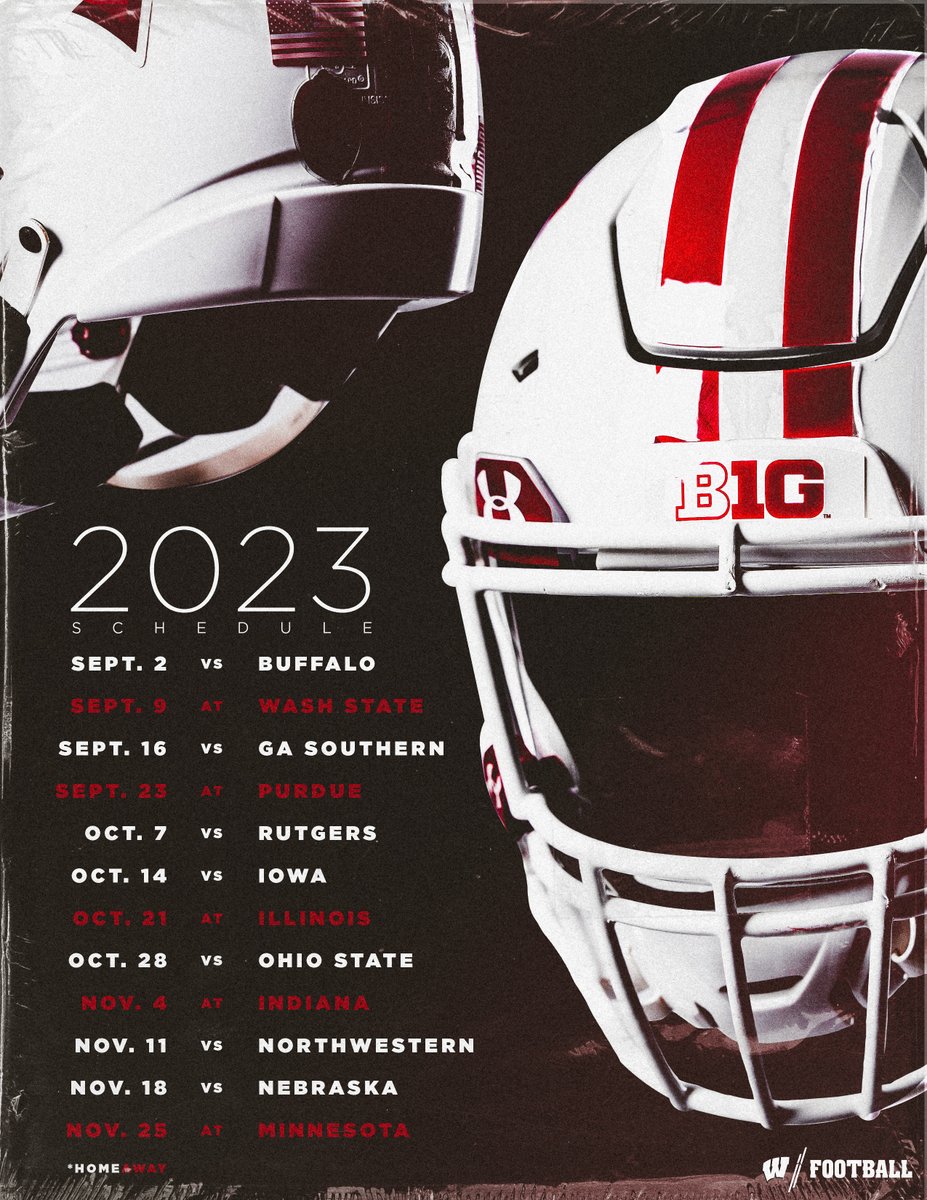 2023 schedule incoming… 👀 Which game are you circling on the calendar? ✍️ Become a new season ticket holder now ⬇️ 🎟️: go.wisc.edu/7156rm