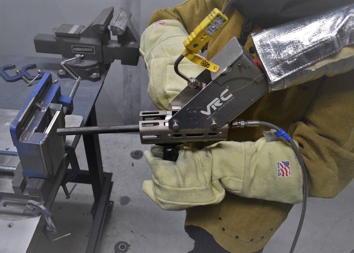 VRC's high-pressure cold spray can be applied on wear parts that become out of specification again and again in order to reuse the same part to save time and money. #vrcmetalsystems #MRO #aerospace #coldspray #restorationrepair