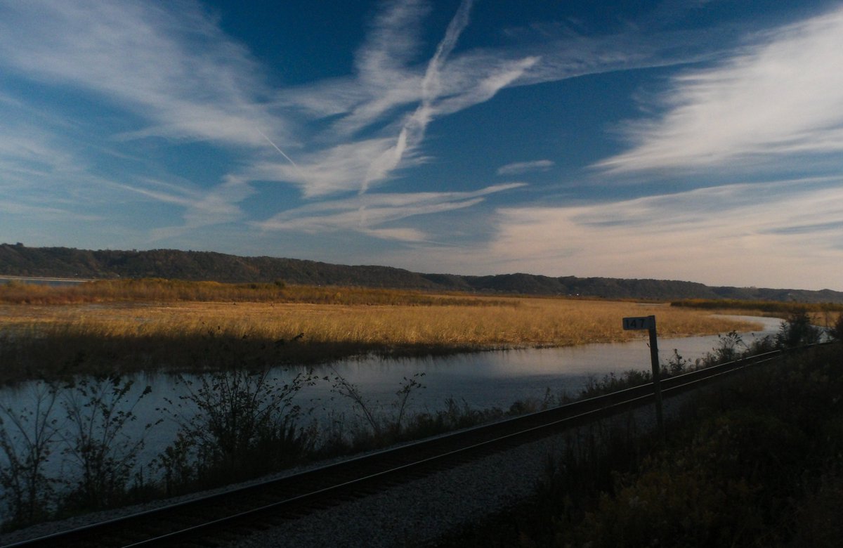 Mississippi blues
wispy clouds sing autumn songs
mallards quack
*
*
Photo 10/19/2022 traveling south along the Mississippi River Road.