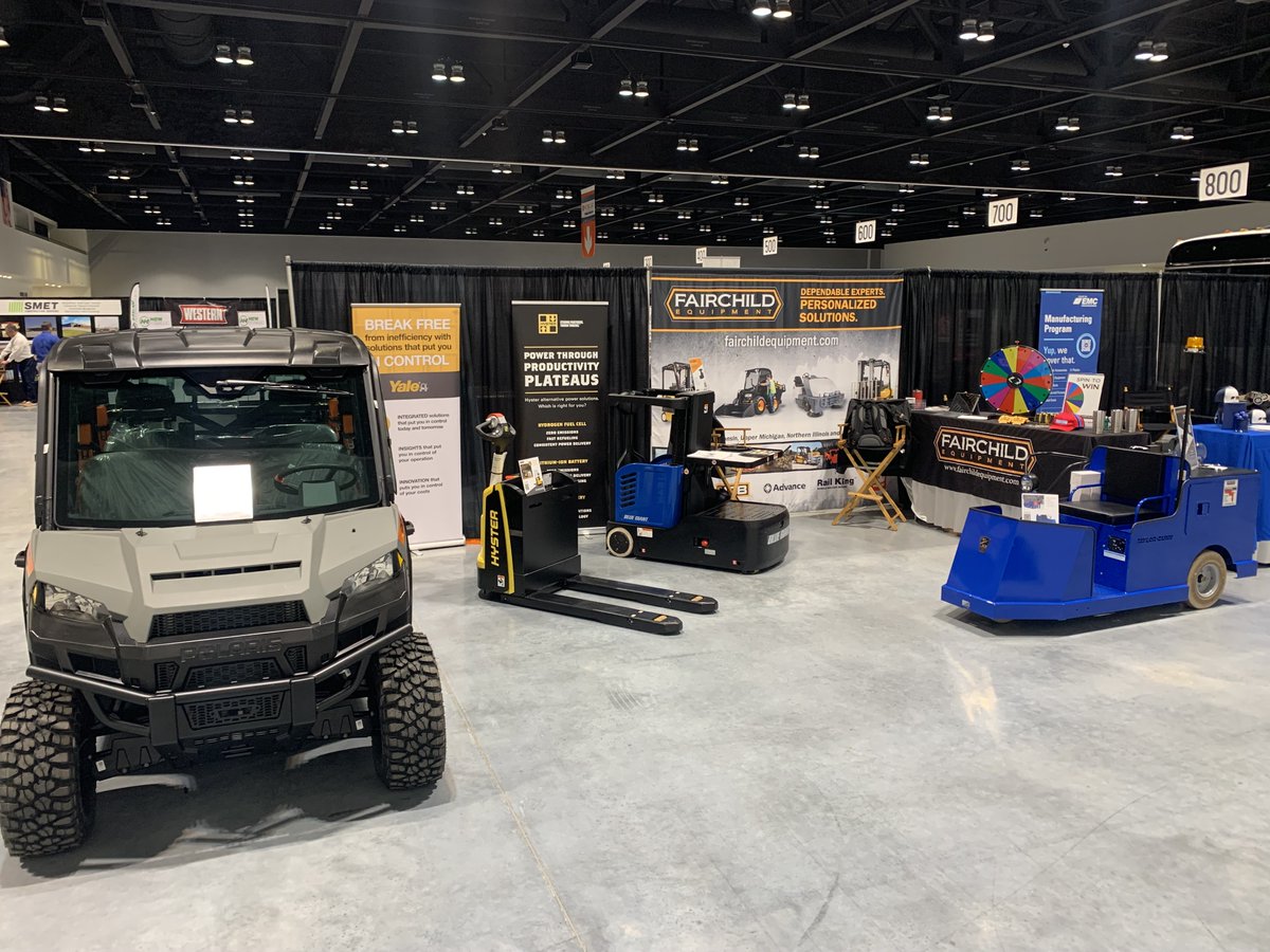 FairchildEquip's tweet photo. We're at the #MfgFirst Expo! Visit booth #1000 to talk to our experts, get tips to drive your productivity & see some of our top equipment for #manufacturing options.
While you're here, spin our wheel to win fun giveaways, & enter our raffle for a chance to win a Visa Gift Card! https://t.co/ha89BJ8Jru