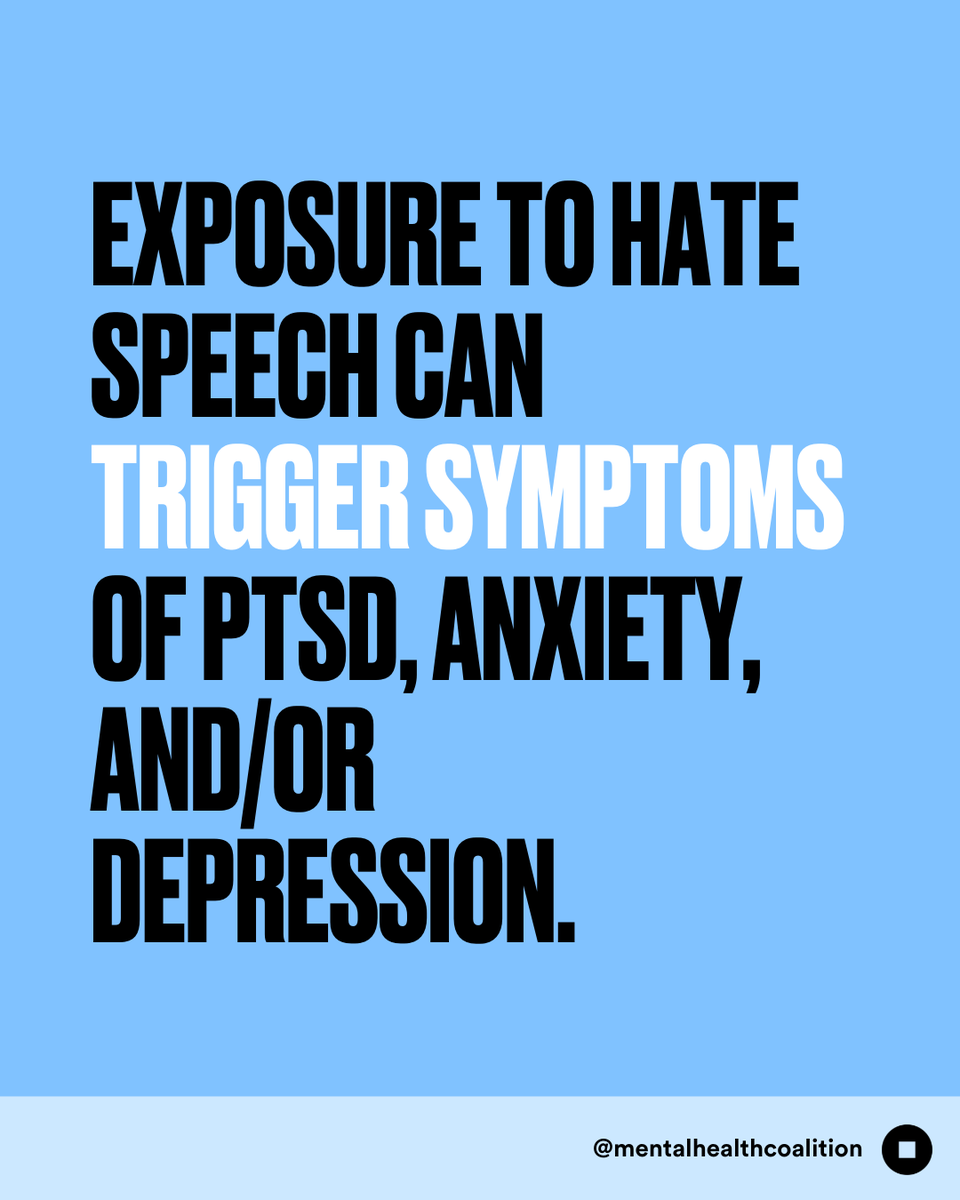 Hate speech has consequences. This type of expression, which includes hateful or threatening speech based on social group identity (for example: race), can cause real harm to those on the receiving end and anyone witnessing it.