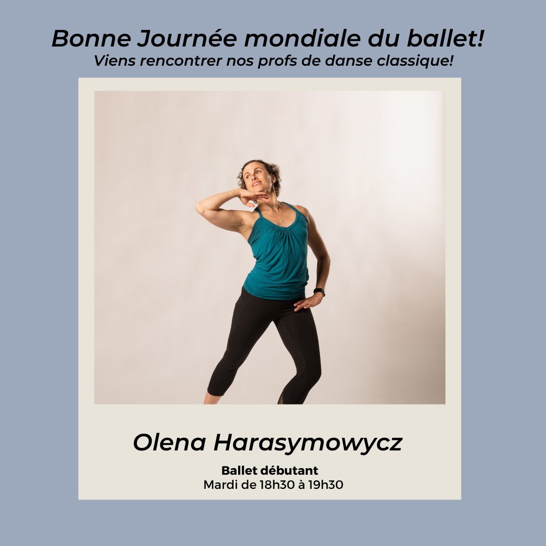 StudioBizz's tweet image. ☆ Bonne Journée mondiale du #ballet! ☆

Aujourd’hui, on tient à souligner nos trois professeures de ballet: France, Stéphanie et Olena! Merci de continuer à transmettre votre passion et vos connaissances chaque semaine!

#worldballetday
