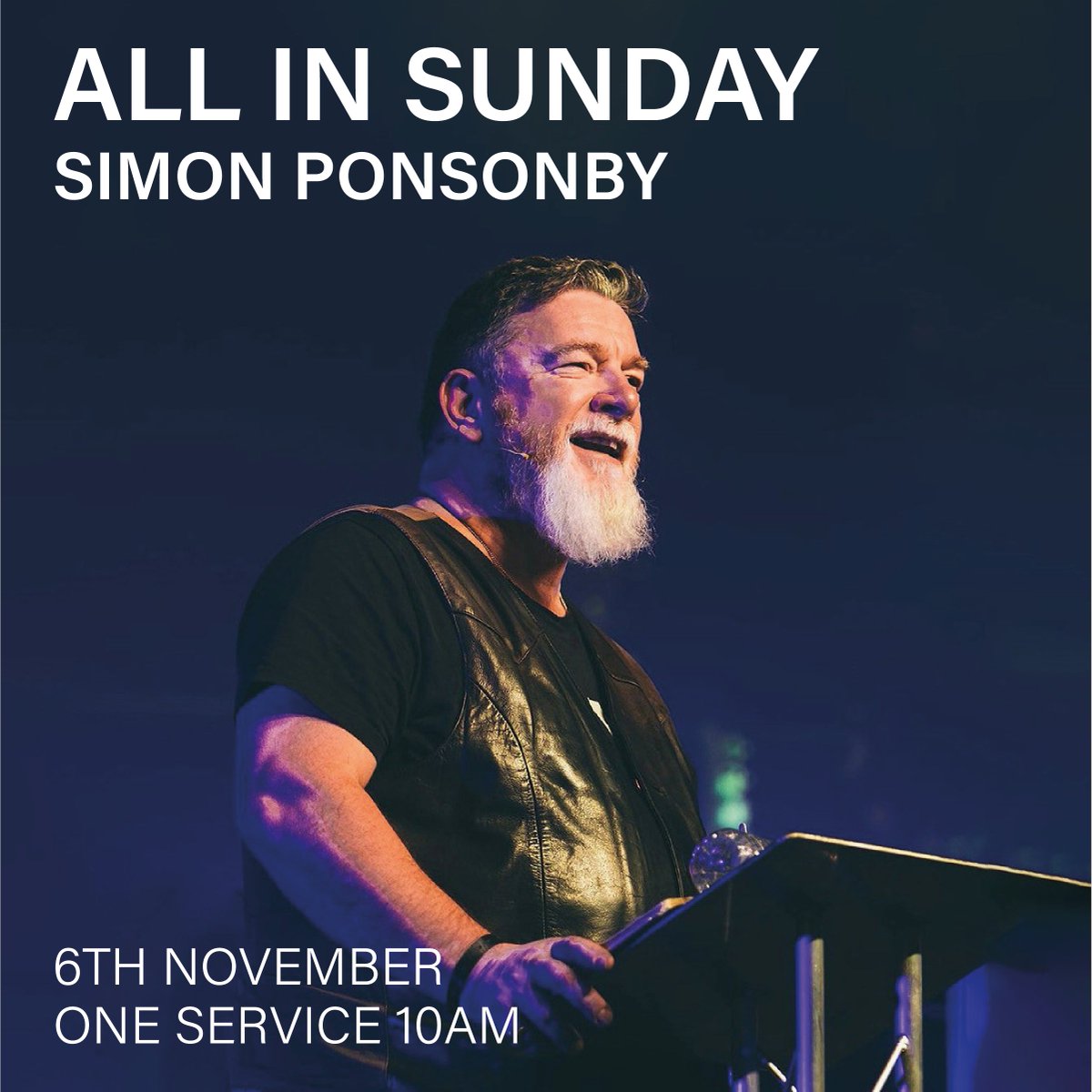 Sunday 6th November at 10am only - you are invited for an incredible morning with special guest Simon Ponsonby.

We are beyond excited to have Simon preach at church on 6th November - you won't want to miss this!

Bring friends, we'll see you there!
