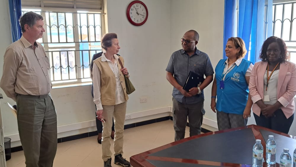 Honoured to receive and host Her Royal Highness, Princess Royal, at Nakivale Refugee settlement, isingiro District #financial inclusion for refugees and support to disabled children and support platforms for the youth @OPMUganda @RefugeesUganda @j_mucunguzi @EstherAnyakun