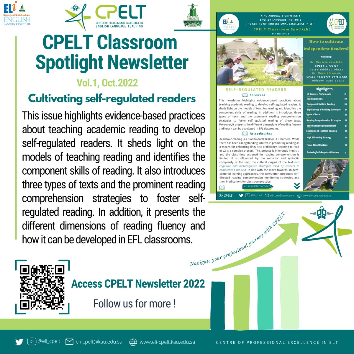 ELI_CPELT's tweet photo. Be in the loop with best practices to take your classroom teaching to new heights.
Our CPELT Classroom Spotlight Newsletter is launched today to support your professional growth.
Sign up now to receive our complimentary copy of the newsletter
https://t.co/eSnONALwJV
@eli_kau https://t.co/rytrtFMkWx