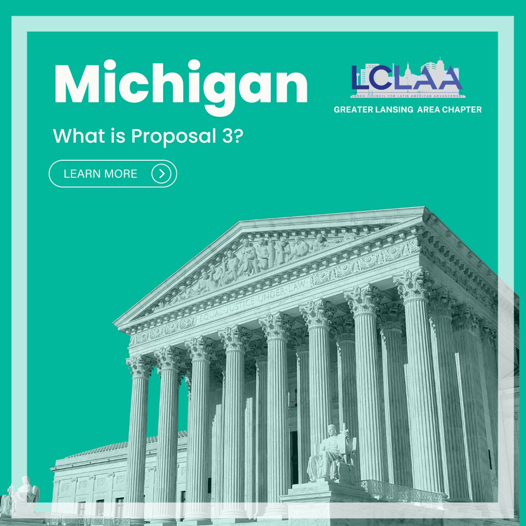 LCLAALansing's tweet photo. Let's get educated! Proposal 3 aims to address reproductive healthcare and YOU hold the power to choose. This election day, November 8th, cast your ballot and VOTE. Let's leave the decision to Michiganders! #choiceispower #MIvoices #vote https://t.co/jMKlJ25Po1