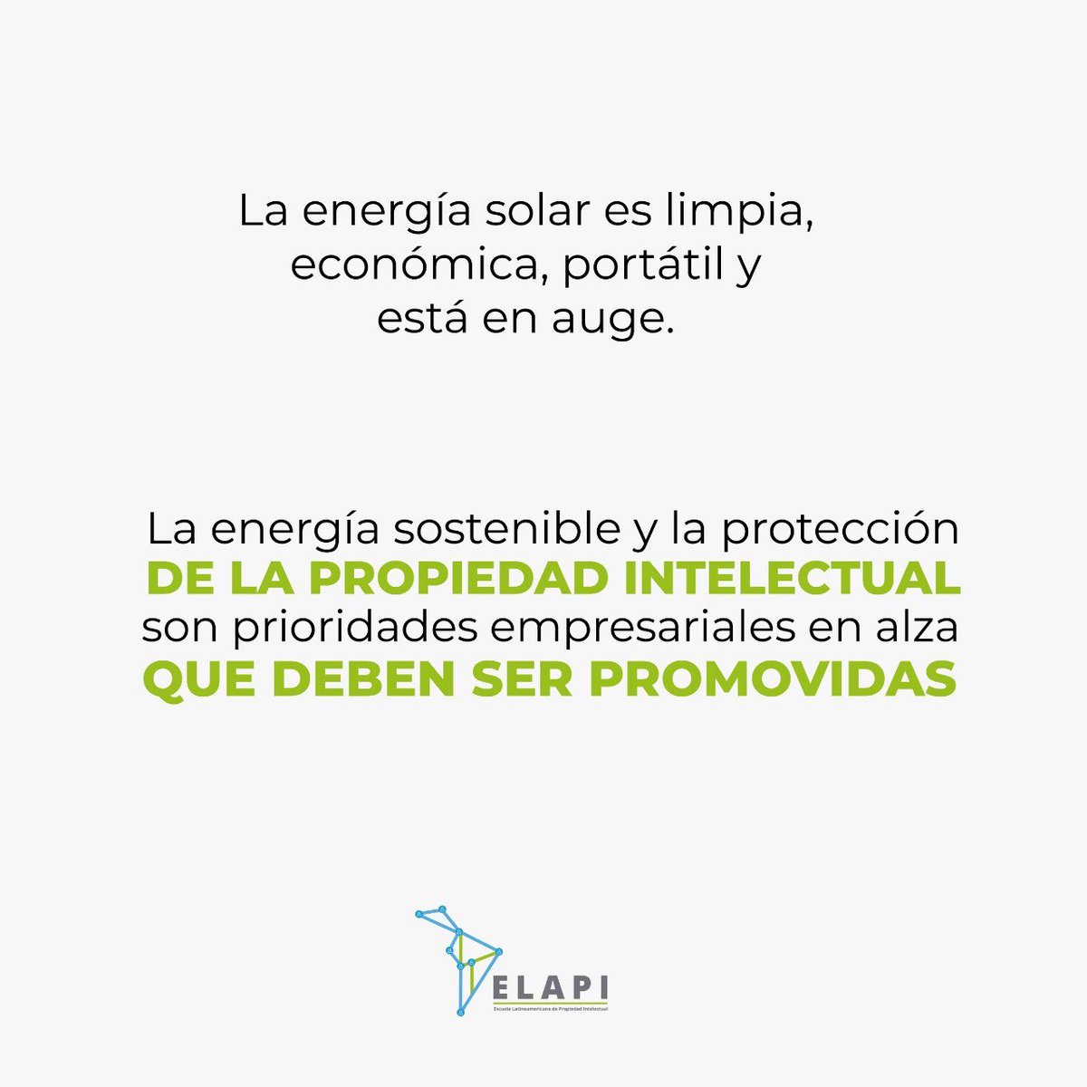 SomosELAPI's tweet photo. Las nuevas formas de producir energía de manera sostenible están en auge🔝 y la Propiedad Intelectual cumple un papel fundamental en el crecimiento y reconocimiento de este nuevo mercado🛒⚡.
#ELAPI #Enegria #PI #somoselapi https://t.co/SwsJkZdzPH