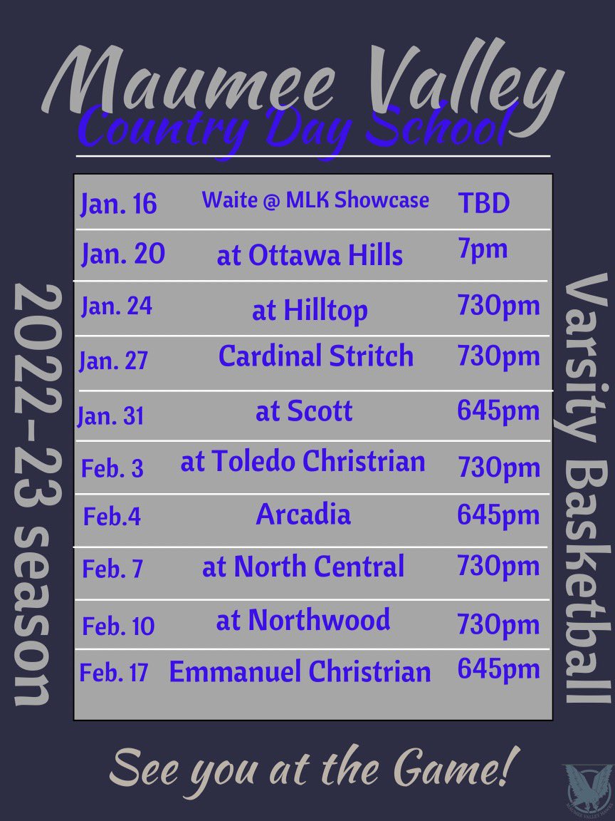 GivingUpIsEasy3's tweet photo. MVCD Boys Basketball 22-23 Schedule @MVHawksHoops #EarnOurRespect https://t.co/Ecws97Yrip