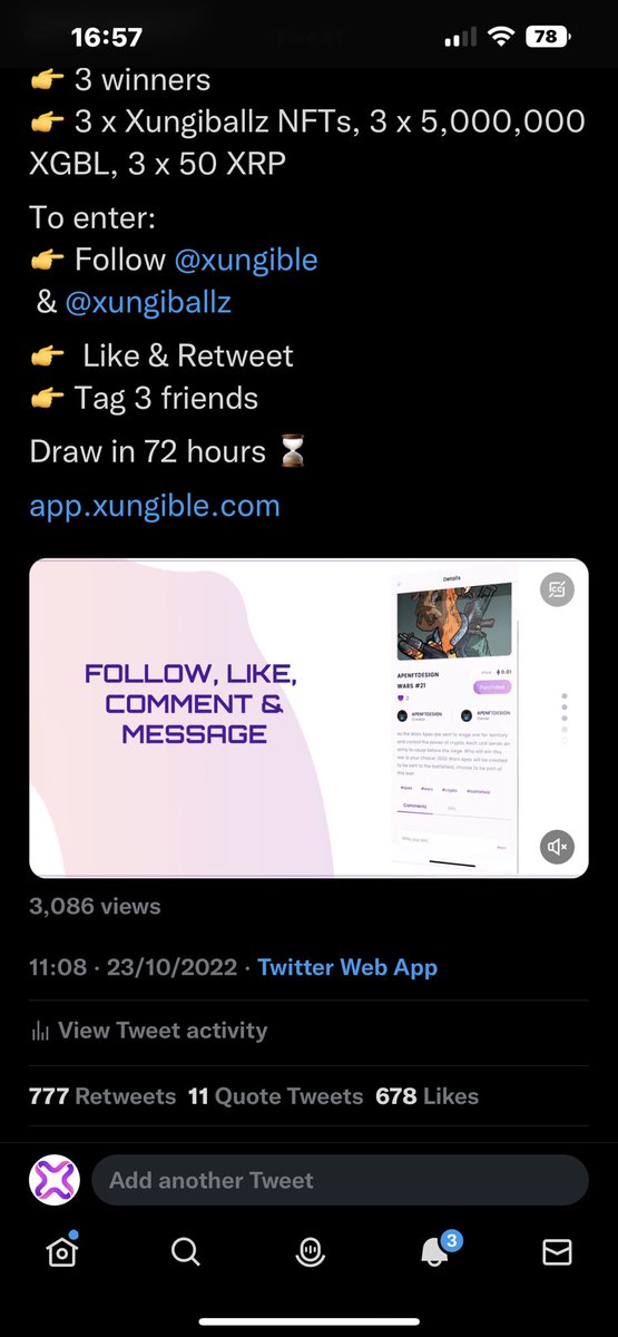 FUZION_XIO's tweet photo. 777 retweets… lucky for someone! 🍀 https://t.co/mAlgjdV2rf