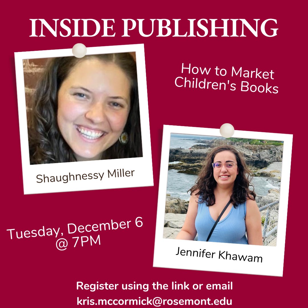 RosemontPublish's tweet photo. Free book-related fun? We have it!
Join us for our free Fall events on campus.
Link for Inside Publishing: https://t.co/H4NeITIP6K
#amwriting #writing #ampublishing #publishing #writingcommunity #publishingcommunity #writingevent #publishingevent #phillyauthor https://t.co/4D6SBoR3VV