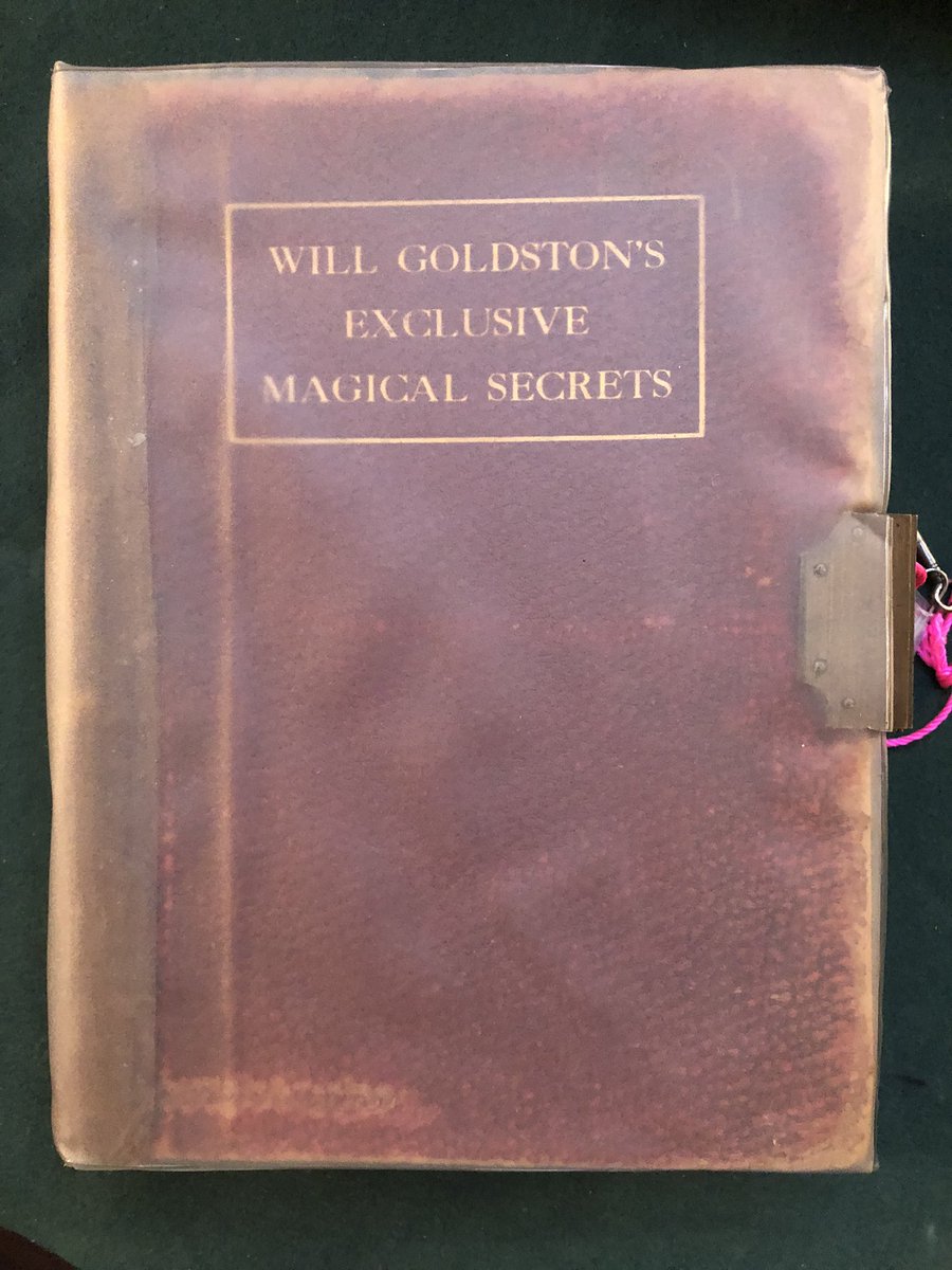 rayedenmagic's tweet image. Here’s another recent addition to my magic library, Will Goldston’s Exclusive Magical Secrets (1912). The charm of the book is the lock and key protecting the knowledge within. 

#magiclibrary #magicsecrets #lockandkey #antiquarianbooks #magiccollection #rayedenmagic