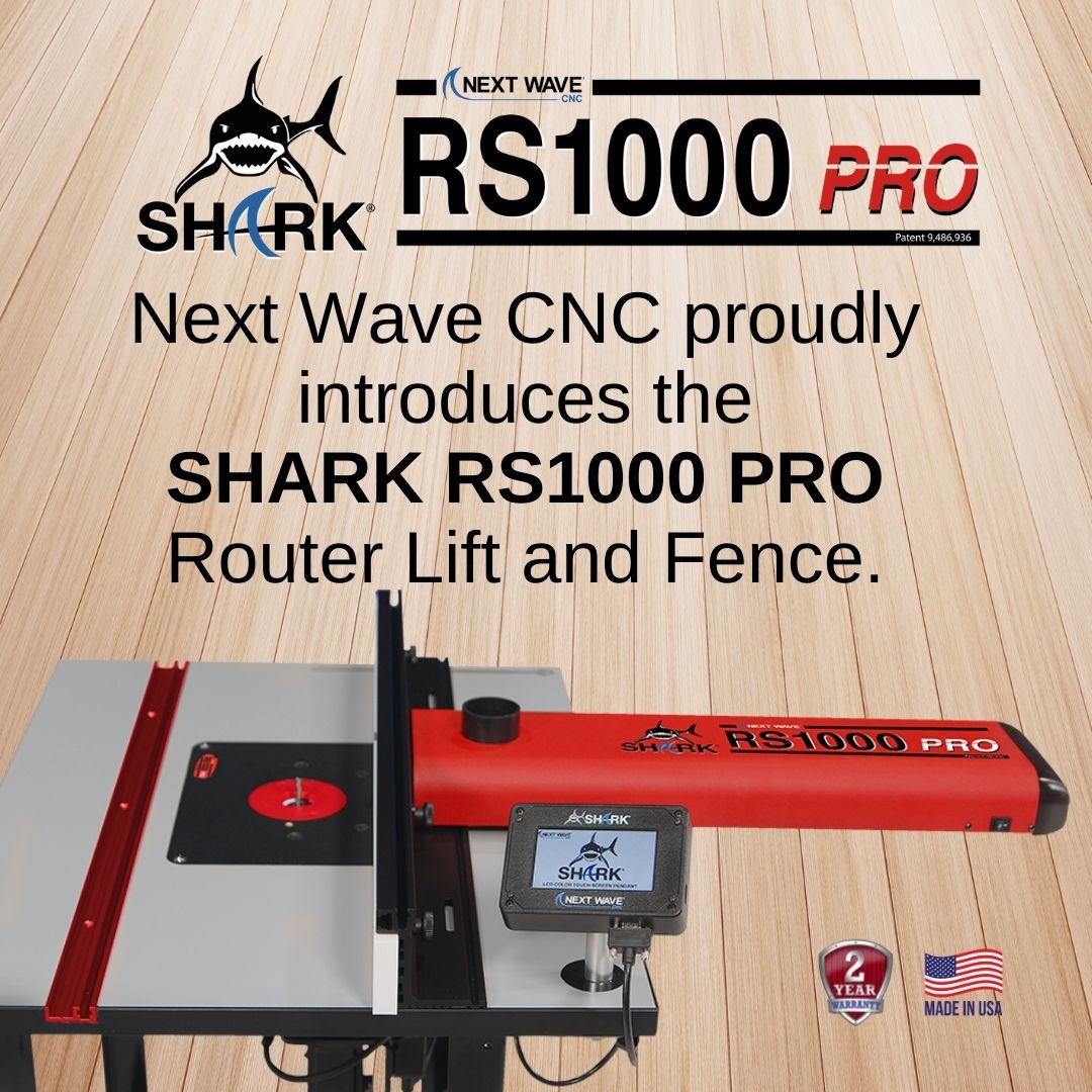 Unsurpassed technological advancements from Next Wave CNC. Experience CNC Accuracy on your Router Table. Order today: NextWaveCNC.com/RS1000-PRO