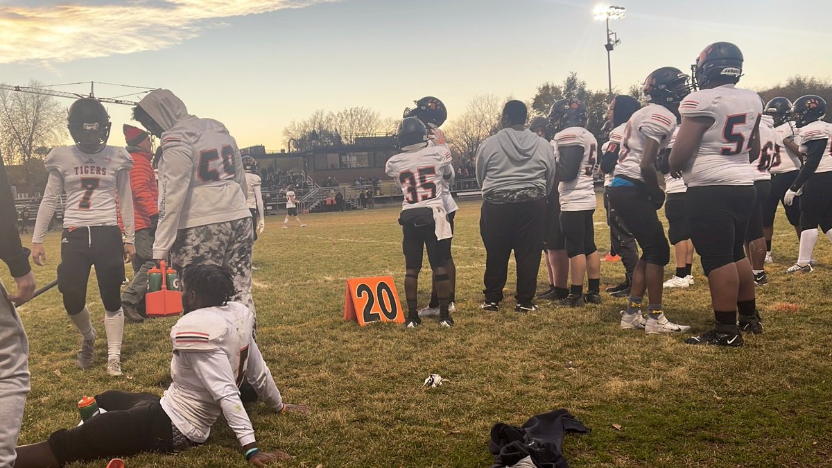 CONGRATULATIONS to our very own South High Varsity Football team! Defeated DeLaSalle last night 25-19. Back on the road again catch the stadium lights Saturday 1pm at Holy Angels. GO TIGERS🐯🏈🖤🧡!!!