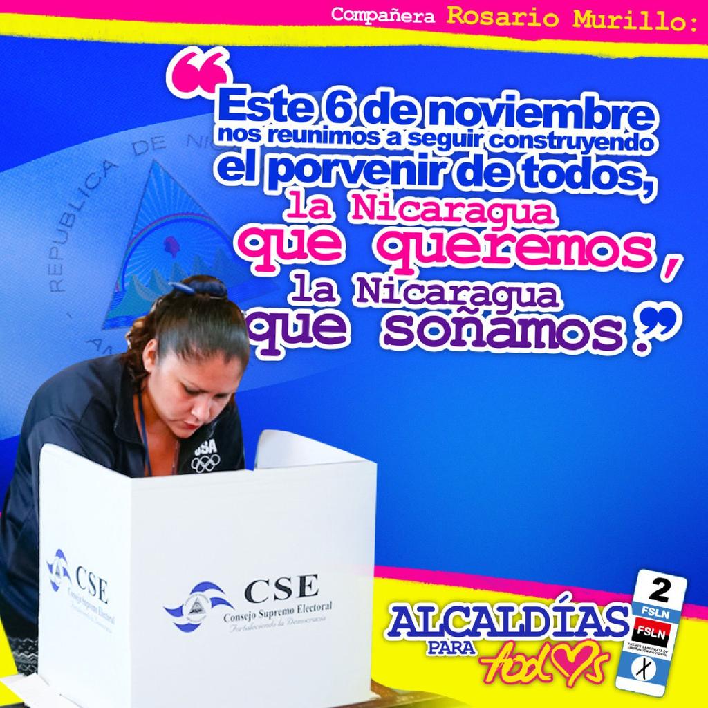 CF💥"Este 6️⃣N noscreunimos a seguir construyendo el porvenir de todos, la #Nicaragua que queremos, que soñamos".

La Alcaldía para Todos

#UnidosEnVictorias

<a href="/sergiosandinist/">teniente soy FSLN ❤🖤</a> <a href="/SicxfredoToledo/">Sicxfredo Toledo</a> <a href="/NicaSoberana/">Tania la nica soberana</a>