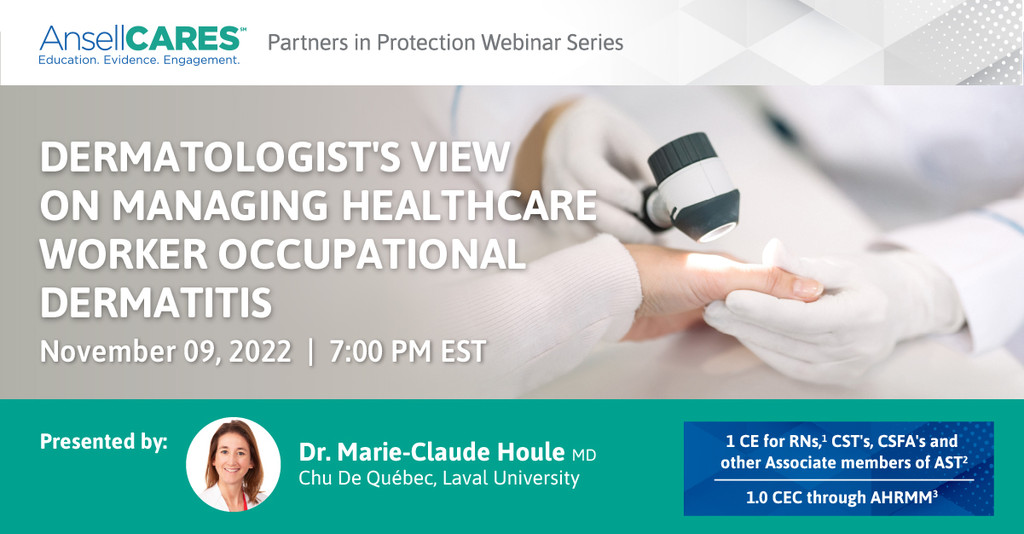 Join Dr. Marie-Claude Houle, MD, Dermatologist as she differentiates potential adverse reactions to rubber gloves and describes investigations performed related to rubber gloves allergy. Register now: bit.ly/3ENksPP #AnsellProtects