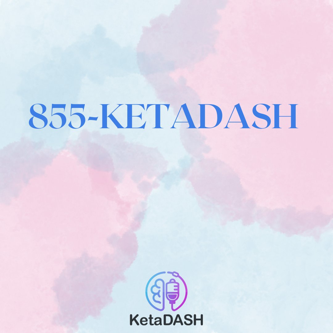 keta_dash's tweet photo. Questions about our treatment? Call our hotline at 855-KETADASH #ketadash https://t.co/Z0u8bCi9IX
