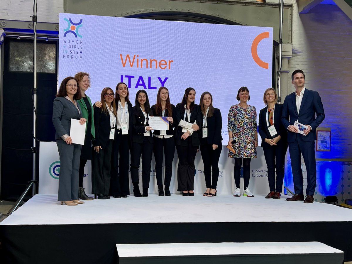 Congratulations to Girls & STEM team from Italy 🇮🇹 on winning the first place in our App Contest for your extremely innovative idea. 🏆 You’re a true inspiration for girls wanting to pursue #STEM career. #WGSF22