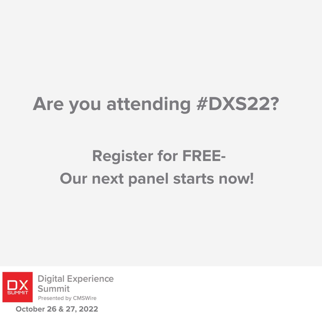 CMSWireCONNECT's tweet photo. In 15 minutes, @DomNicastro hosts our first panel featuring @AdamCotgreave (@seasaltclothing) and Marcus Wasdin (@PartechPartners). Join us for a discussion on how multi-dimensional experiences are changing the branding landscape. #DXS22

https://t.co/acWe2FUUsp https://t.co/ZbQzgwLM7P