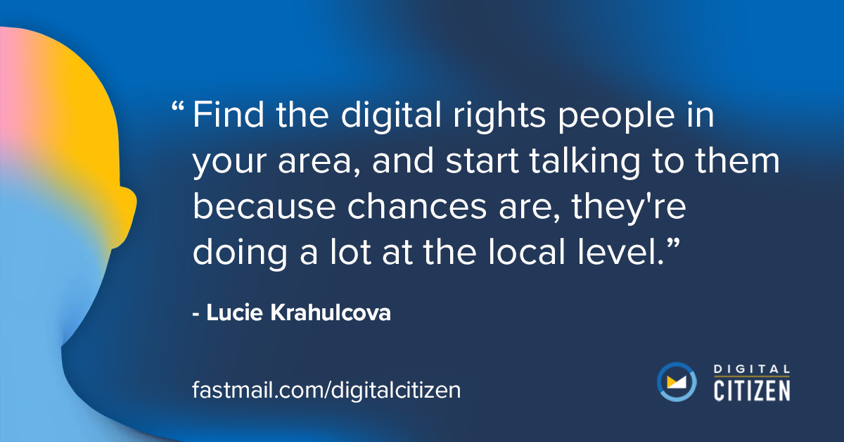 Have you ever wondered what you can do to advocate for a better and safer internet? 

Listen to Episode 3 of the #DigitalCitizen Podcast to hear Fastmail CTO <a href="/rjbs/">Ricardo SIGNES</a> and Privacy Activist <a href="/nomadiclucie/">Lucie Krahulcova</a> talk about how individuals can speak up to demand better digital privacy.