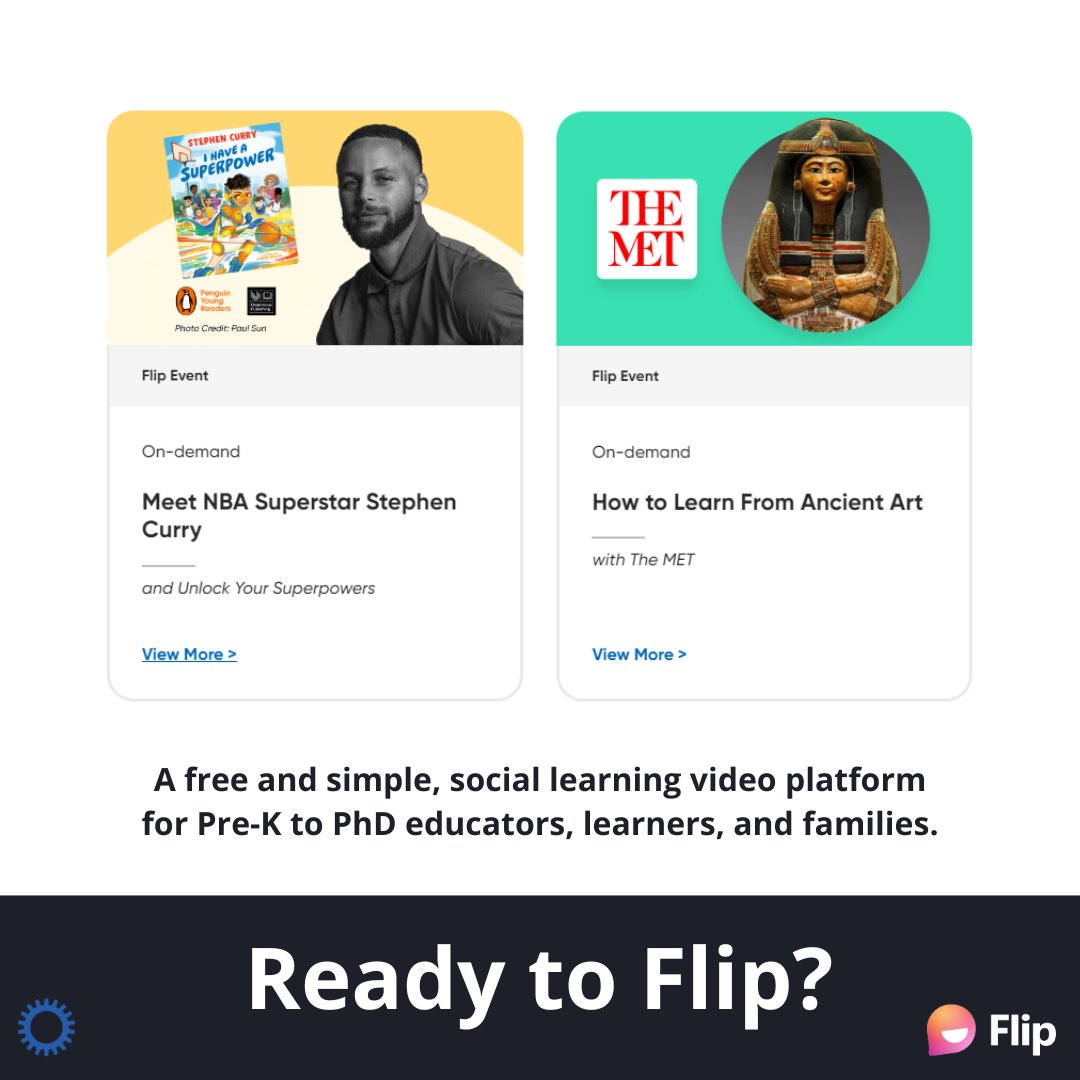 Do your students want to 🤝 <a href="/StephenCurry30/">Stephen Curry</a>? Or visit the <a href="/metmuseum/">The Metropolitan Museum of Art</a>? Travel the 🌎 w/ <a href="/MicrosoftFlip/">Flip</a> Full event list: info.flip.com/events/flip-ev… @MicrosoftEduCA