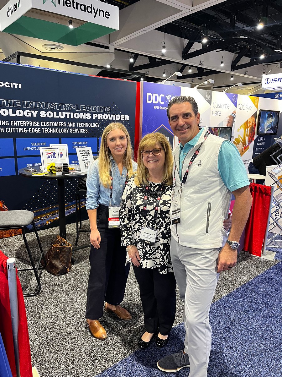 That's a wrap for #ataMCE22 👏 We had a great time seeing all our amazing customers, potential customers and partners in sunny San Diego. 

Safe travels!

#trucking #future #technologysolutions #transportation #Velociti