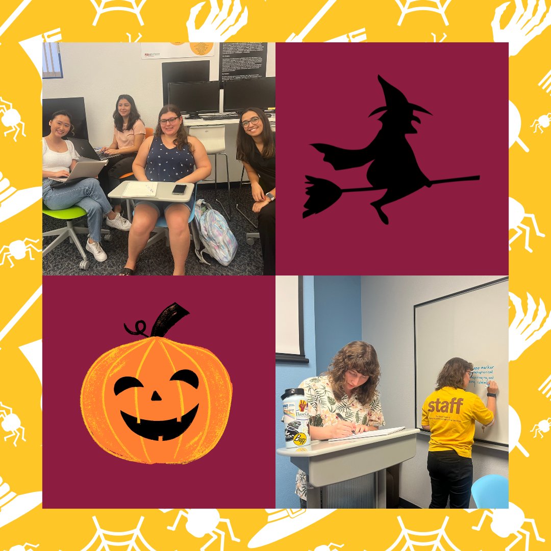 SpeakerRepeater's tweet image. Shared by @CommLabASU: Join us next week to celebrate Halloween in a truly FANG-tastic way!
#publicspeaking #communicationlab #peermentoring #spookyseason